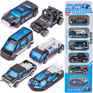 SET SPRING ROCKS POLICEJNÉ AUTO AUTO POLICAJNÉ Spring Springs Cars 1:64 7x3cm 6 ks